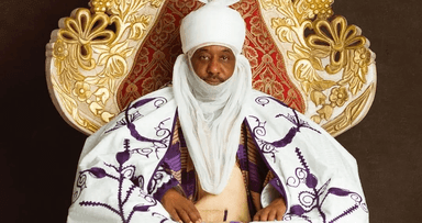 Muhammadu Sanusi II, received backing from a prominent northern monarch
