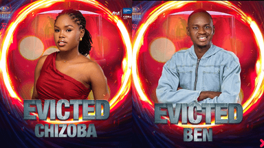 Big Brother Naija housemates, Ben and Chizoba have been evicted from the reality TV show